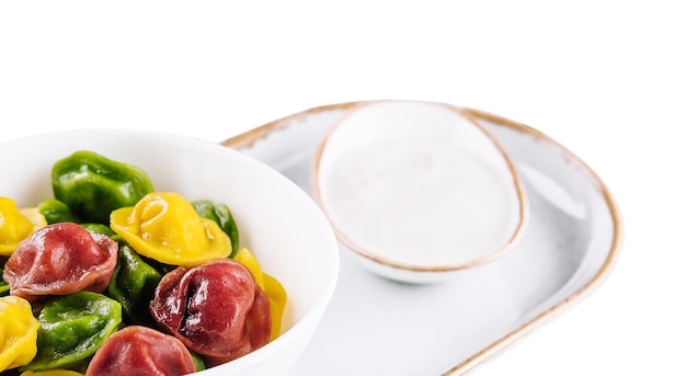 Zbliżenie talerza z daniem